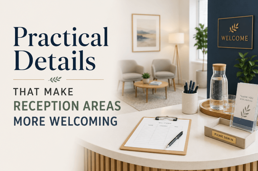 Practical Details That Make Reception Areas More Welcoming